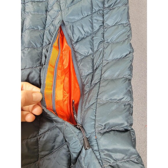 The North Face Vest Mens 2XL Gray Orange Quilted Insulated Lightweight Puffer - Picture 5 of 12